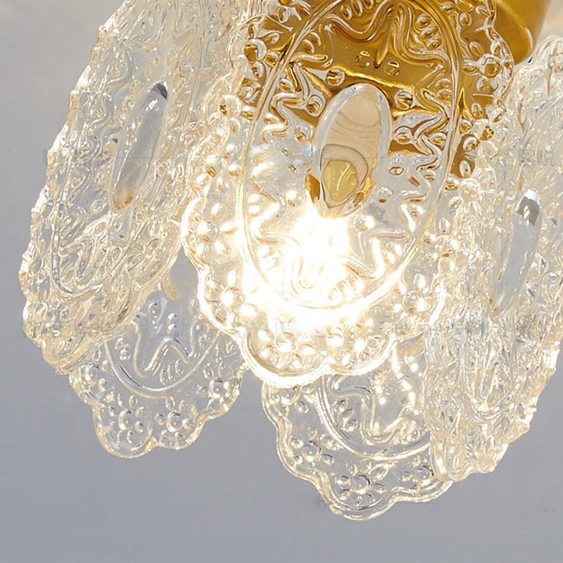 Lampada da soffitto moderna a forma di geometria semplice in ferro 1 luce Plafoniera per corridoio