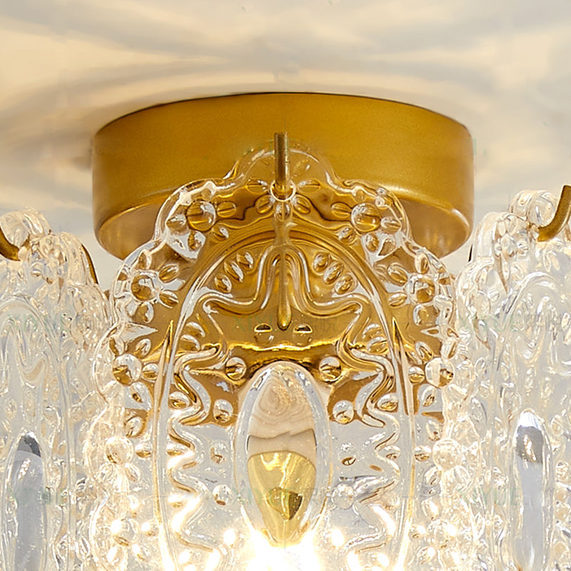 Lampada da soffitto moderna a forma di geometria semplice in ferro 1 luce Plafoniera per corridoio