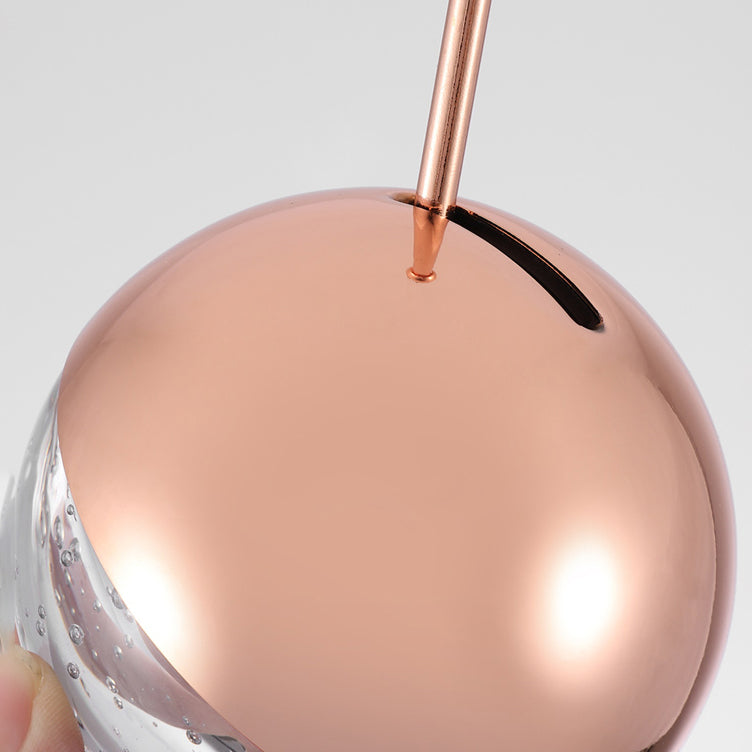 Aluminium Globe LED -Pendelleuchte in moderner Luxusstil Kristalllampe Kristalllampe
