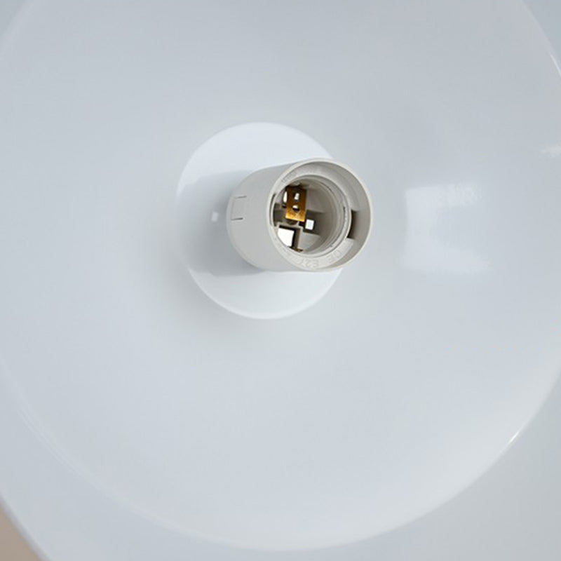 Bowl Shape Hanging Lighting Modern Macaron Style Metal 1 Pendre clair pour l'hôtel