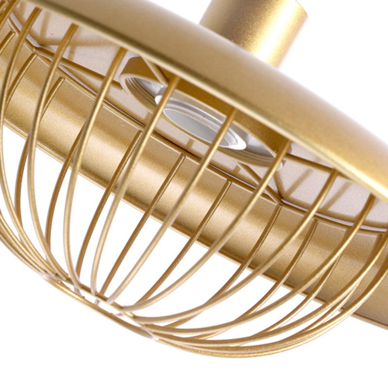 Pot Cover Shape Hanging Lighting Postmodern Style Metal 1 Light Pendant Lamp