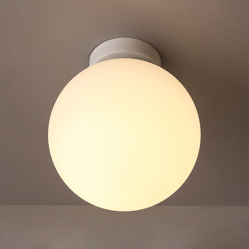 Modern Simple Spherical Shape Ceiling Lamp Iron 1 Light Ceiling Light for Corridor