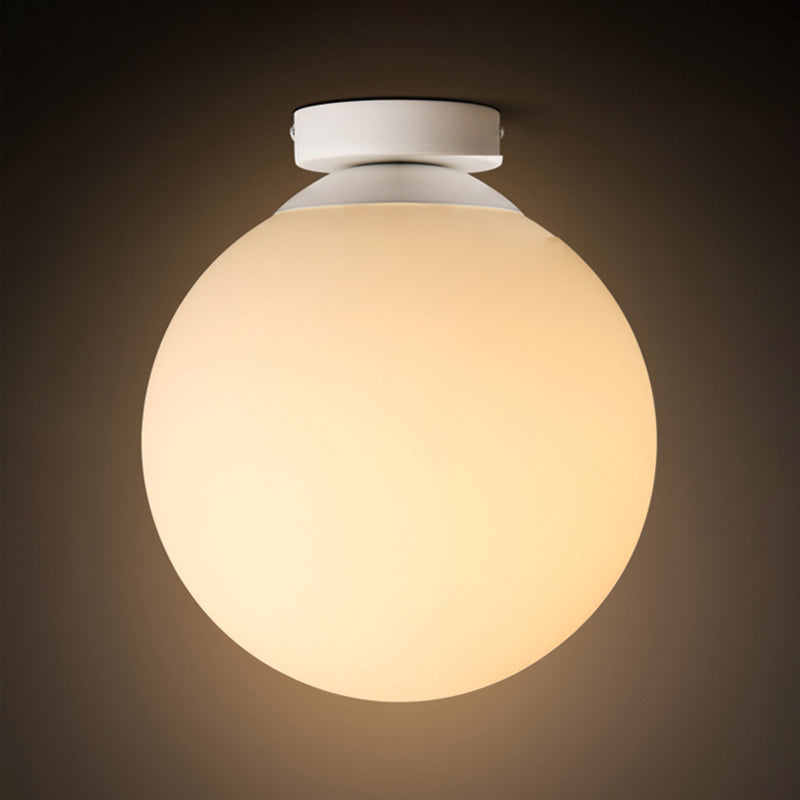 Modern Simple Spherical Shape Ceiling Lamp Iron 1 Light Ceiling Light for Corridor