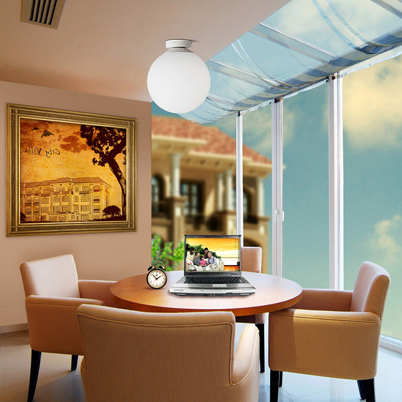 Modern Simple Spherical Shape Ceiling Lamp Iron 1 Light Ceiling Light for Corridor