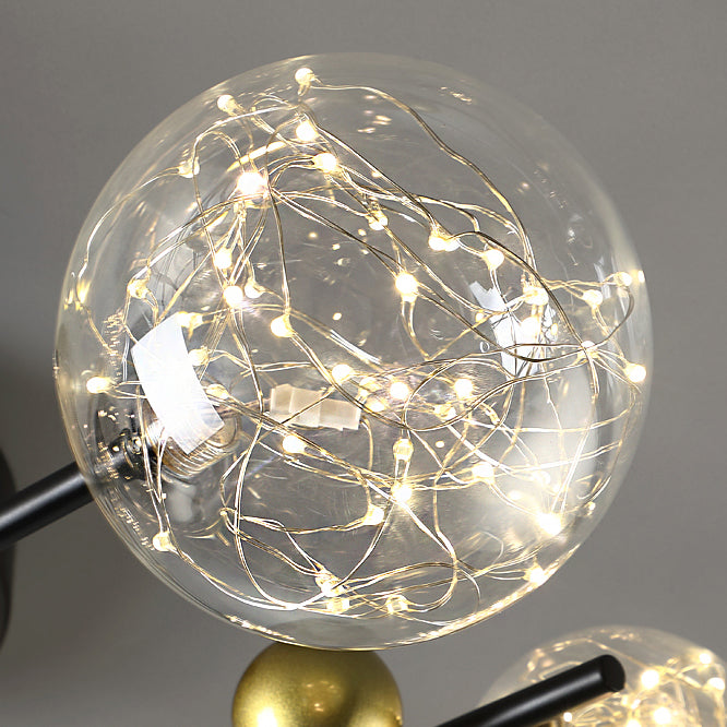 Plafonnier multi-têtes de style contemporain pour salon