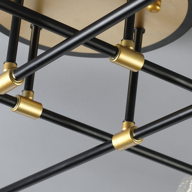 Plafonnier multi-têtes de style contemporain pour salon