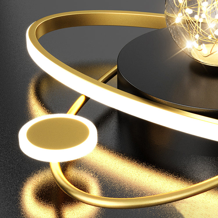 3 Lights Flush Mount Light Gypsophila Contemporary LED Ceiling Light for Bedroom