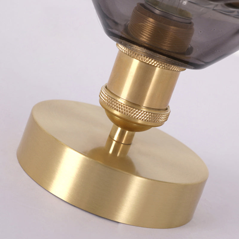 Éclairage semi-encastré évasé en verre, style simple, pour allée