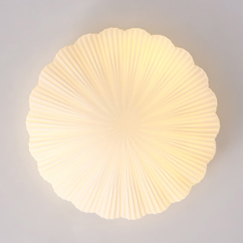 Gold Shell Ceiling Mounted Fixture Modern-Style Glass Ceiling Mount Light Fixture