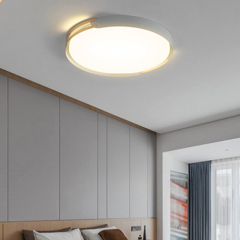 Round LED Flush Mount Light Modern Ceiling Lights for Living Room Bedroom