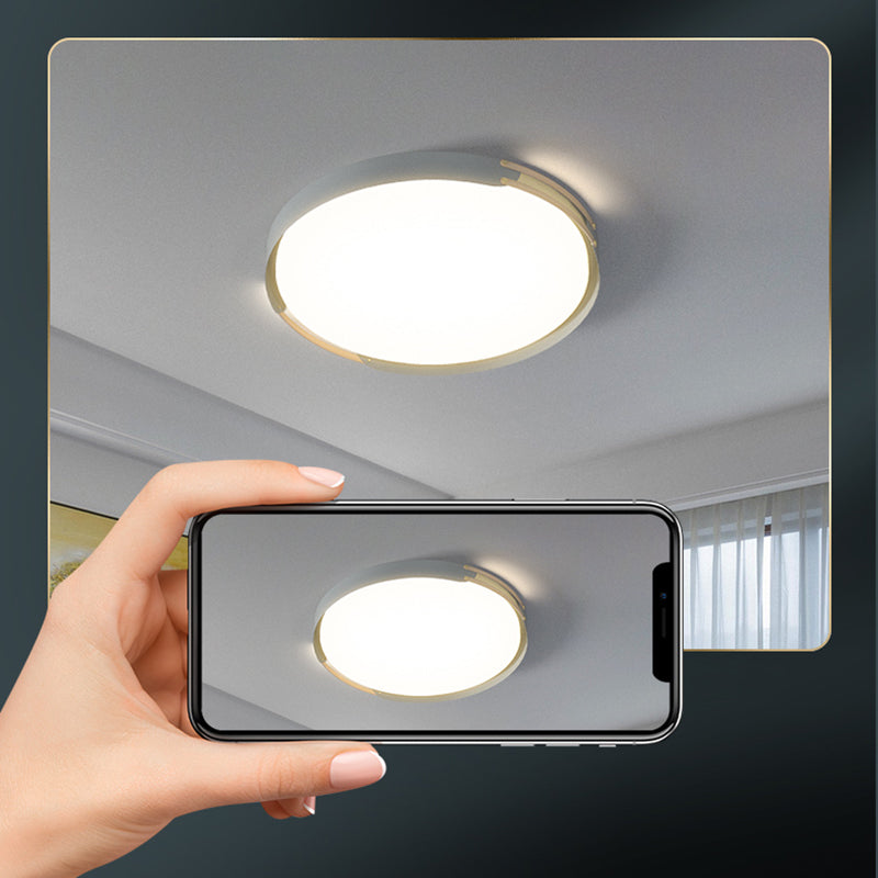 Round LED Flush Mount Light Modern Ceiling Lights for Living Room Bedroom
