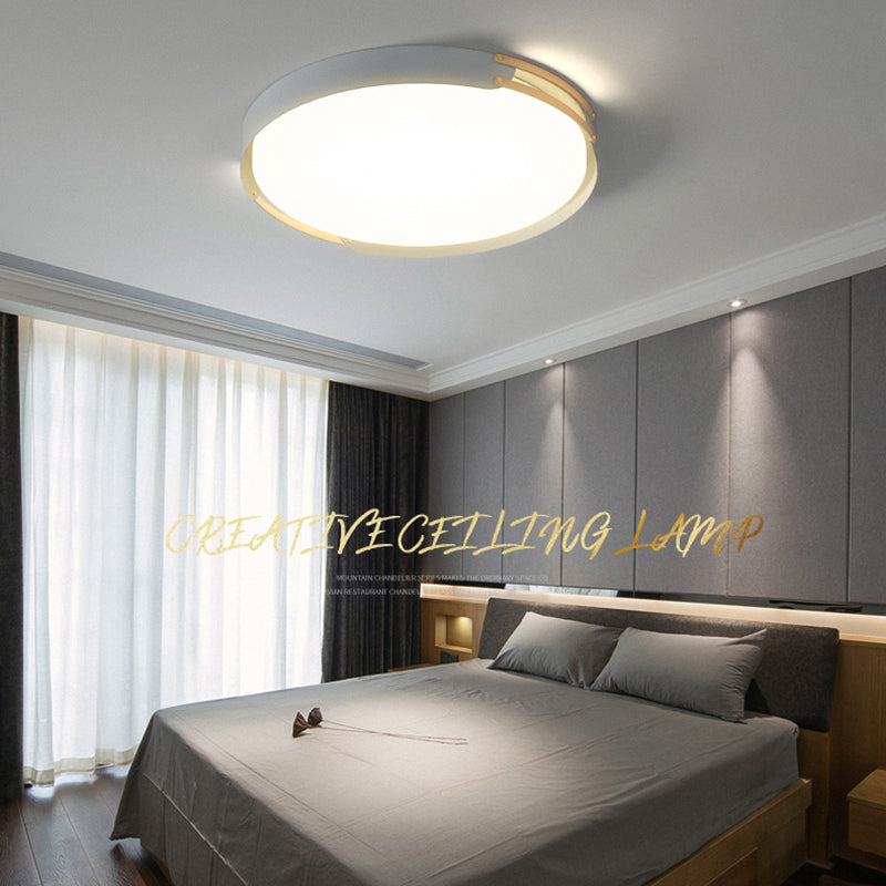 Round LED Flush Mount Light Modern Ceiling Lights for Living Room Bedroom
