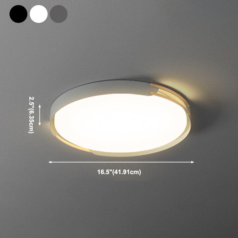Round LED Flush Mount Light Modern Ceiling Lights for Living Room Bedroom