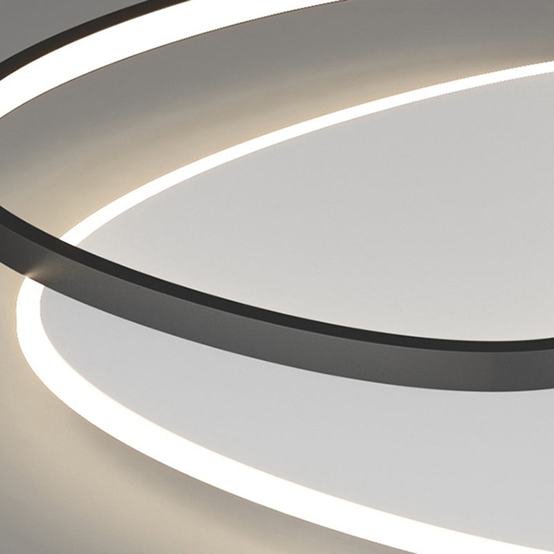 2 Lights Modern Style Ceiling Light LED Flush Mount Lighting for Living Room