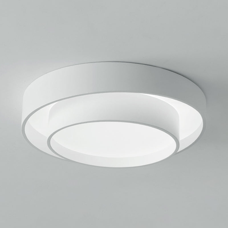Simplicity LED Ceiling Lights White Flush Mount Lighting Fixture for Living Room