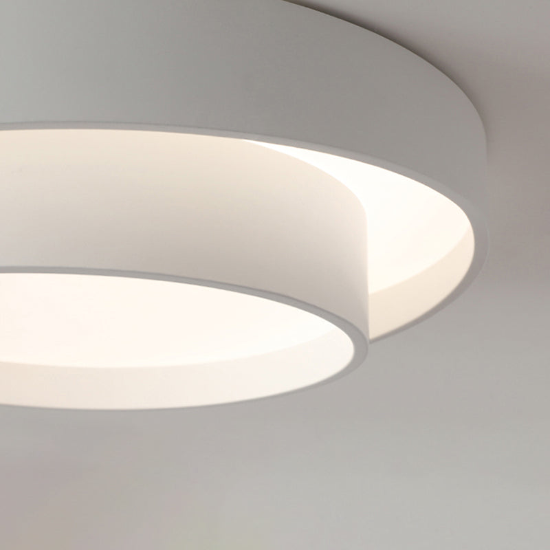 Simplicity LED Ceiling Lights White Flush Mount Lighting Fixture for Living Room