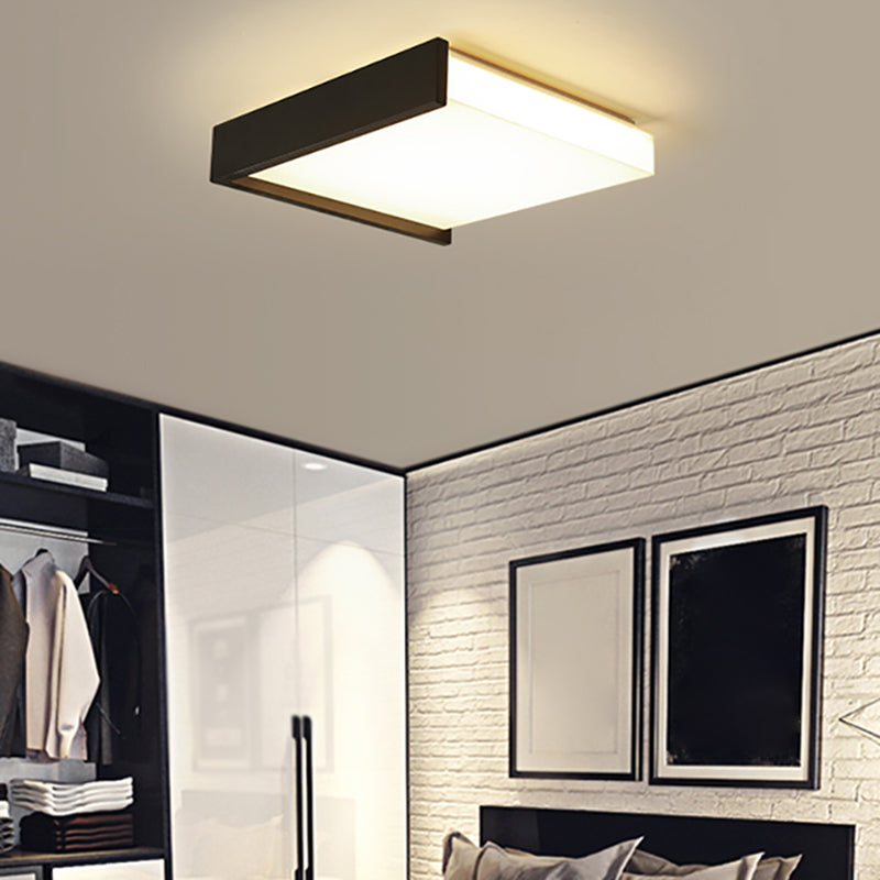 Lampe LED encastrée avec abat-jour en acrylique, plafonnier de Style moderne pour chambre à coucher