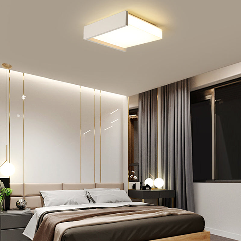 Lampe LED encastrée avec abat-jour en acrylique, plafonnier de Style moderne pour chambre à coucher