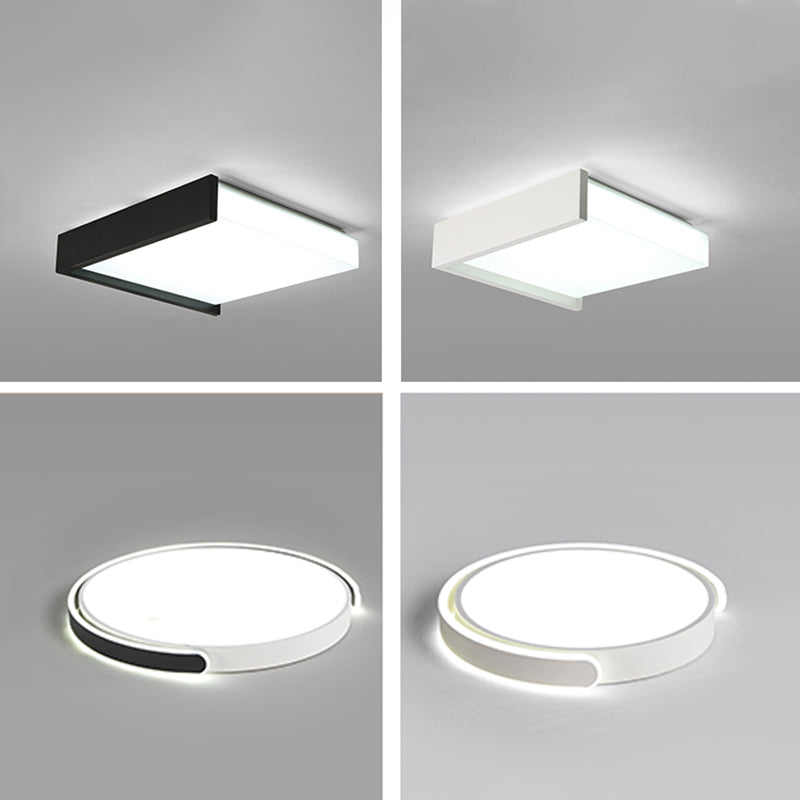 Lampe LED encastrée avec abat-jour en acrylique, plafonnier de Style moderne pour chambre à coucher