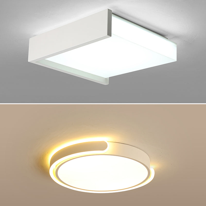 Lampe LED encastrée avec abat-jour en acrylique, plafonnier de Style moderne pour chambre à coucher