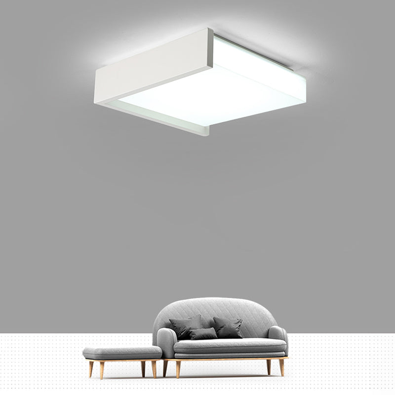 Lampe LED encastrée avec abat-jour en acrylique, plafonnier de Style moderne pour chambre à coucher