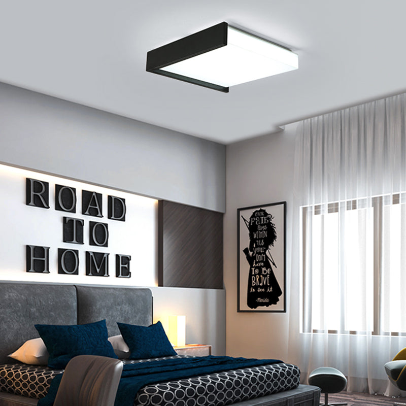 Lampe LED encastrée avec abat-jour en acrylique, plafonnier de Style moderne pour chambre à coucher