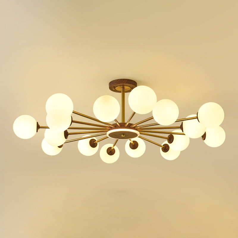 Modern Globe Chandelier Light Fixtures Multi-Head Suspension Pendant Lamps for Living Room