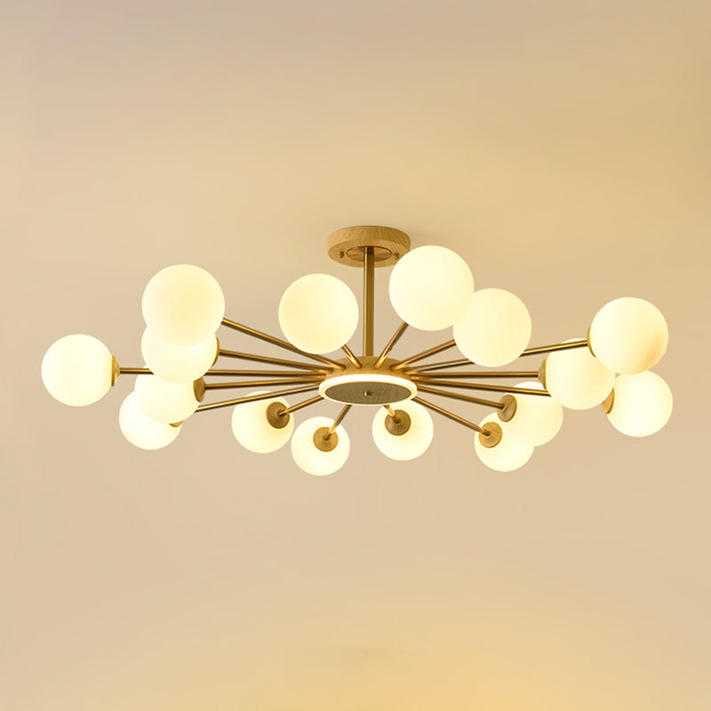 Modern Globe Chandelier Light Fixtures Multi-Head Suspension Pendant Lamps for Living Room