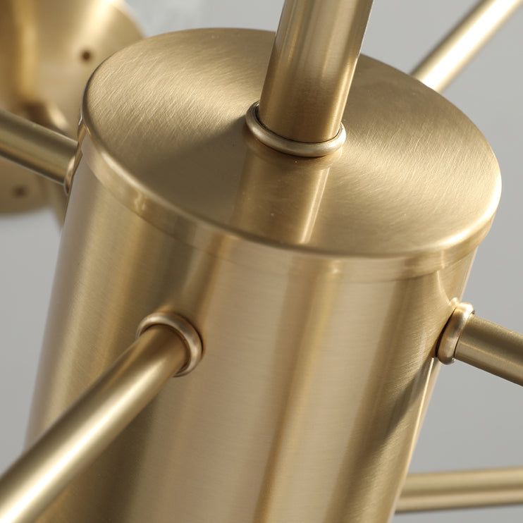 Modern Globe Chandelier Light Fixtures Multi-Head Suspension Pendant Lamps with Glass Shade