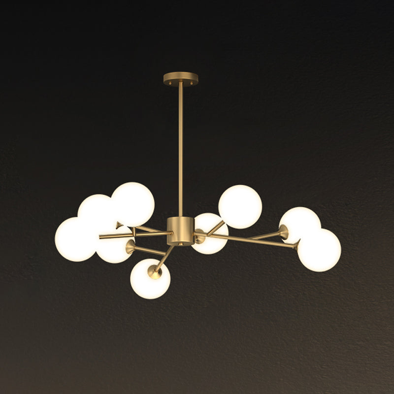 Designer Style Globe Chandelier Light Fixtures Multi-Head Suspension Pendant Lamps for Living Room