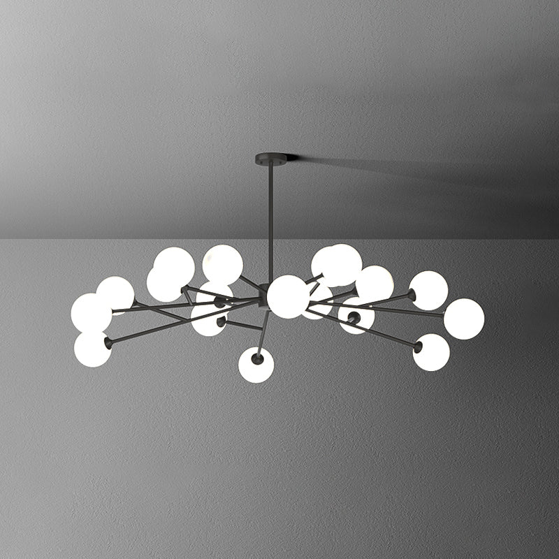Designer Style Globe Chandelier Light Fixtures Multi-Head Suspension Pendant Lamps for Living Room