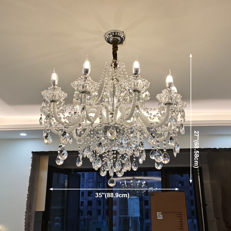 American Style Chandelier Crystal Multi Light Hanging Light for Bedroom