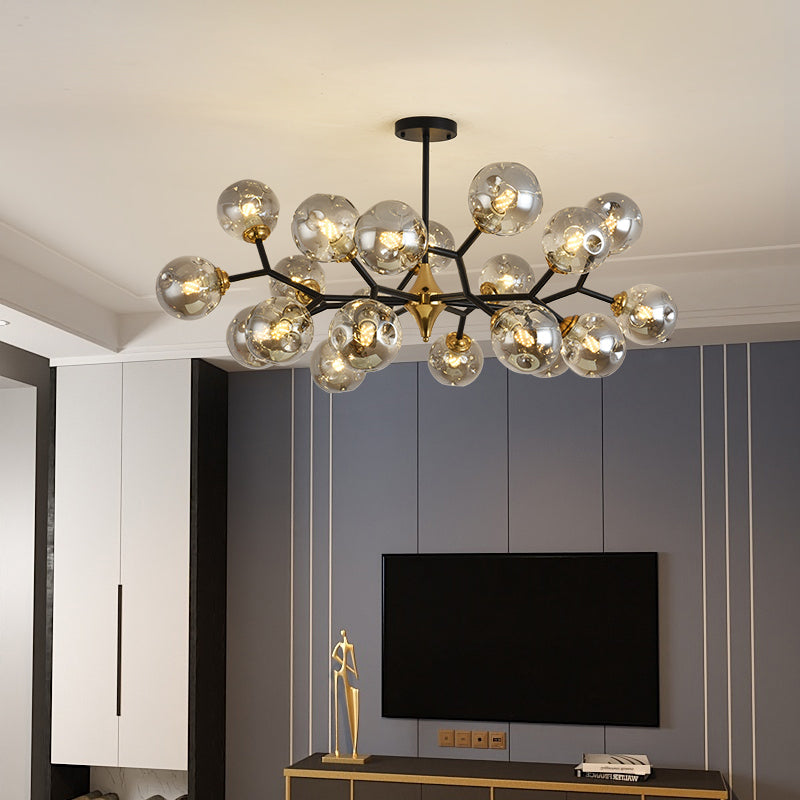Modern Metal Chandelier Light Fixtures Multi-Head Suspension Pendant Lights for Restaurant
