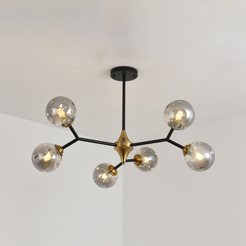 Modern Metal Chandelier Light Fixtures Multi-Head Suspension Pendant Lights for Restaurant