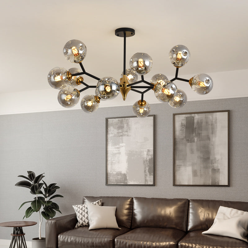 Modern Metal Chandelier Light Fixtures Multi-Head Suspension Pendant Lights for Restaurant