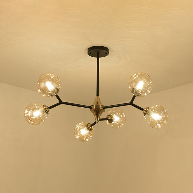 Modern Metal Chandelier Light Fixtures Multi-Head Suspension Pendant Lights for Restaurant