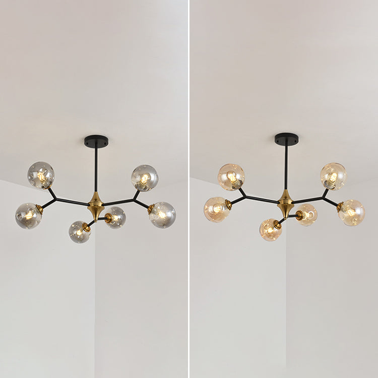 Modern Metal Chandelier Light Fixtures Multi-Head Suspension Pendant Lights for Restaurant