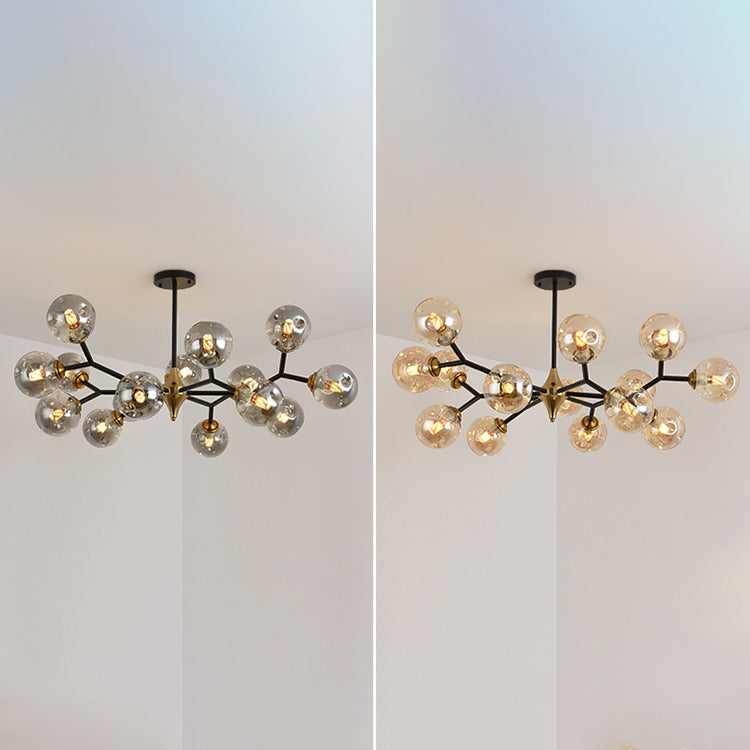 Modern Metal Chandelier Light Fixtures Multi-Head Suspension Pendant Lights for Restaurant