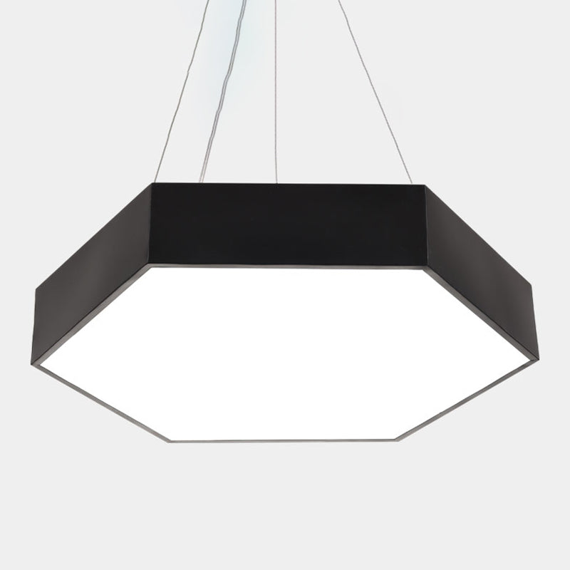 Lampe à la simplicité noire avec des luminaires d'éclairage de pendentif à LED à l'ombre acrylique