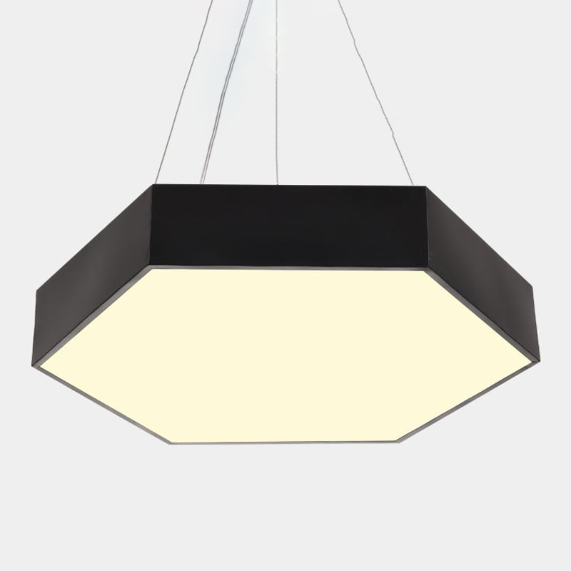 Lampe à la simplicité noire avec des luminaires d'éclairage de pendentif à LED à l'ombre acrylique