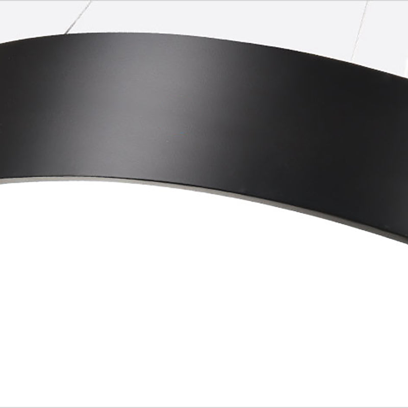 Lampes suspendues moderniste en métal avec des luminaires d'éclairage pendentif à LED à l'ombre acrylique