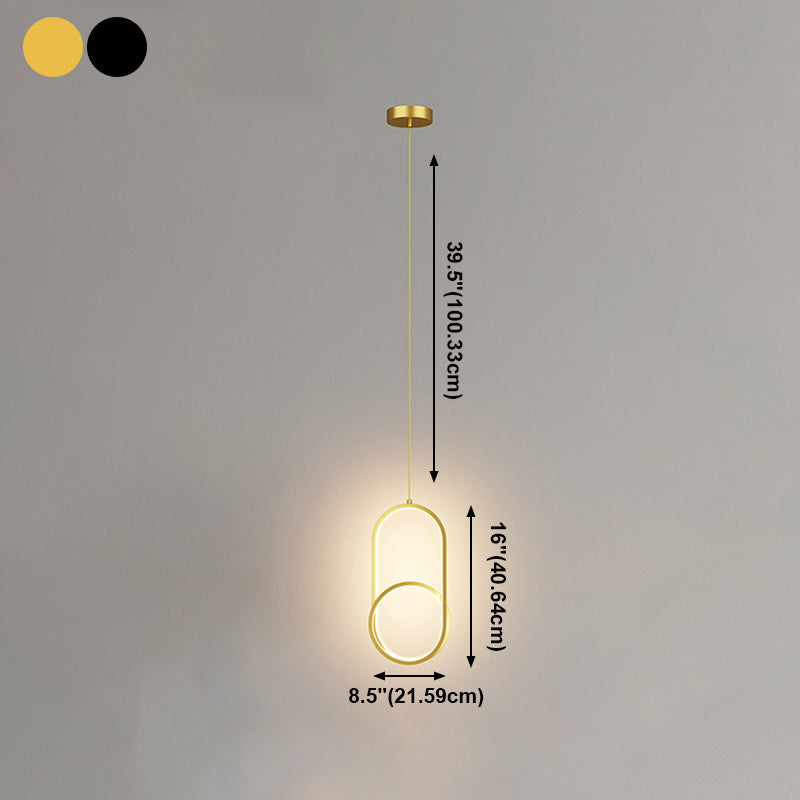 Metal Modernist Hanging Lamps Silicone Shade LED Pendant Lighting Fixtures