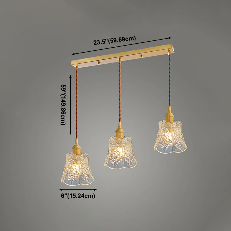 Pendante de style minimalisme moderne Shade en verre de verre pendante pour la barre de chevet