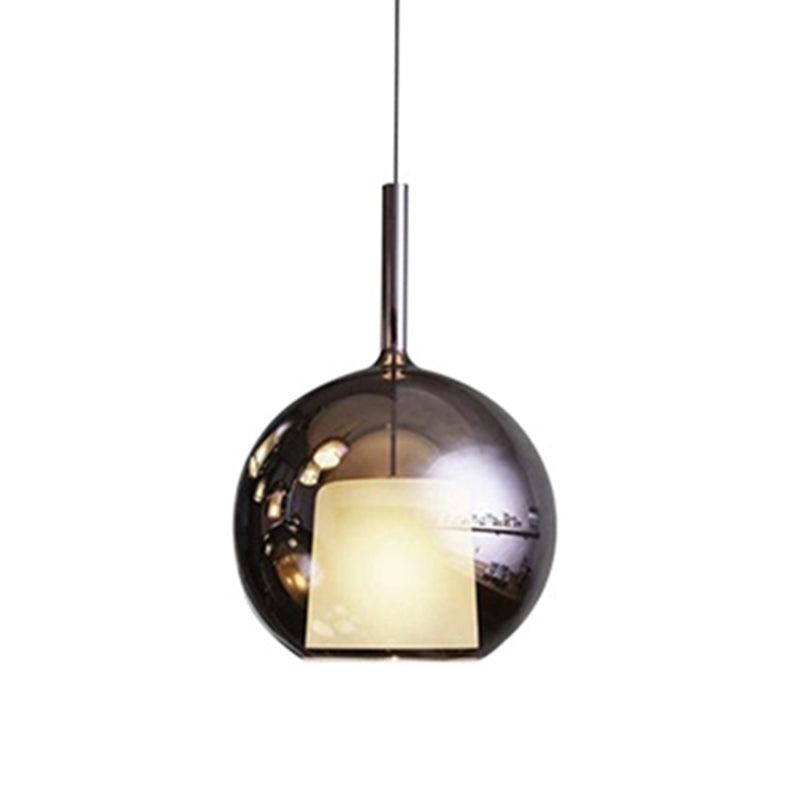 Pendante de style moderne 1 lumière minimalisme Verre Lumière suspendue pour la salle à manger