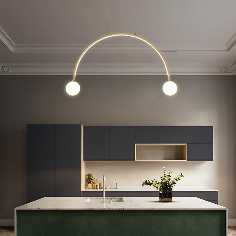 Modern Style Pendant Light LED Ball Shade Chandelier Light for Dining Room Kitchen