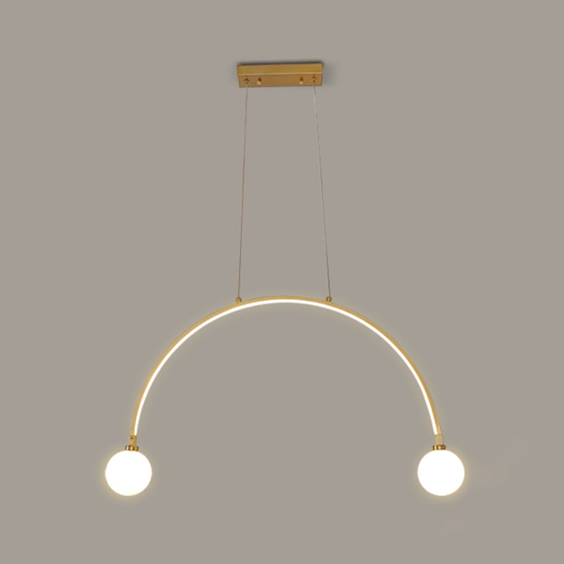 Modern Style Pendant Light LED Ball Shade Chandelier Light for Dining Room Kitchen