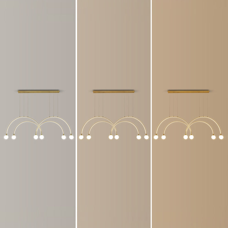 Modern Style Pendant Light LED Ball Shade Chandelier Light for Dining Room Kitchen