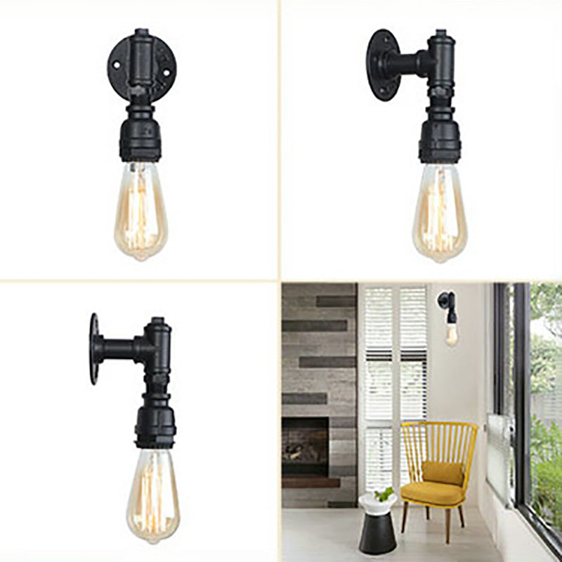 Acqua in metallo Acqua Wall Sconcetto illuminazione a parete in stile industriale lampada montata