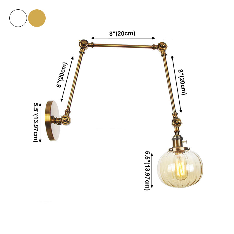 Stile industriale SCONCE MOLTO 1 BUB GLUB MOLTO MONTRO A MONTRIO PER CAMERA PER CAMERA