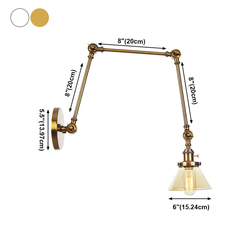 Stile industriale SCONCE MOLTO 1 BUB GLUB MOLTO MONTRO A MONTRIO PER CAMERA PER CAMERA